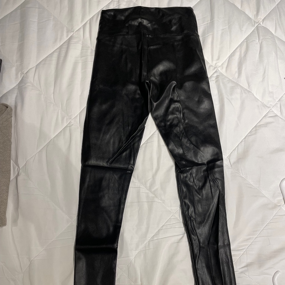 Women’s Faux Black Leather Leggings